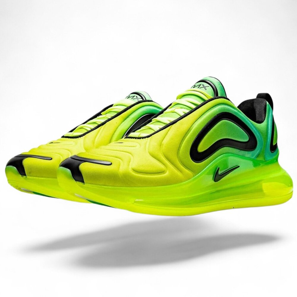 NIKE Air Max 720 "Volt Green" Men's Volt Glow/Black Sneakers AO2924-701 Size 13